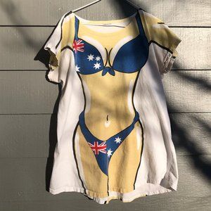 Australian Flag Bikini T-shirt